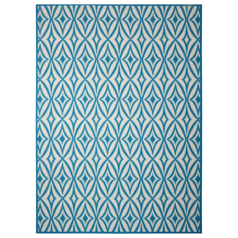 Nourison Waverly Sun N" Shade SND19 10" x 13" Azure Area Rug, , large