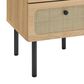 Modway Chaucer 2 Drawer Nightstand in Oak, , large