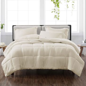 Pem America Cannon Solid 3-Piece Full/Queen Comforter Set in Ivory, , large