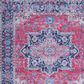 Safavieh Serapi SEP323 6"7" Round Red and Navy Area Rug, , large