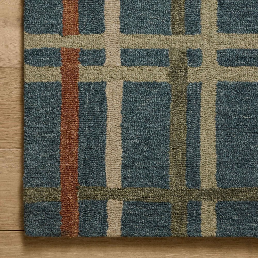 Magnolia Home Waylon Denim and Multicolor 2&#39;3&quot; x 3&#39;9&quot; Area Rug, , large
