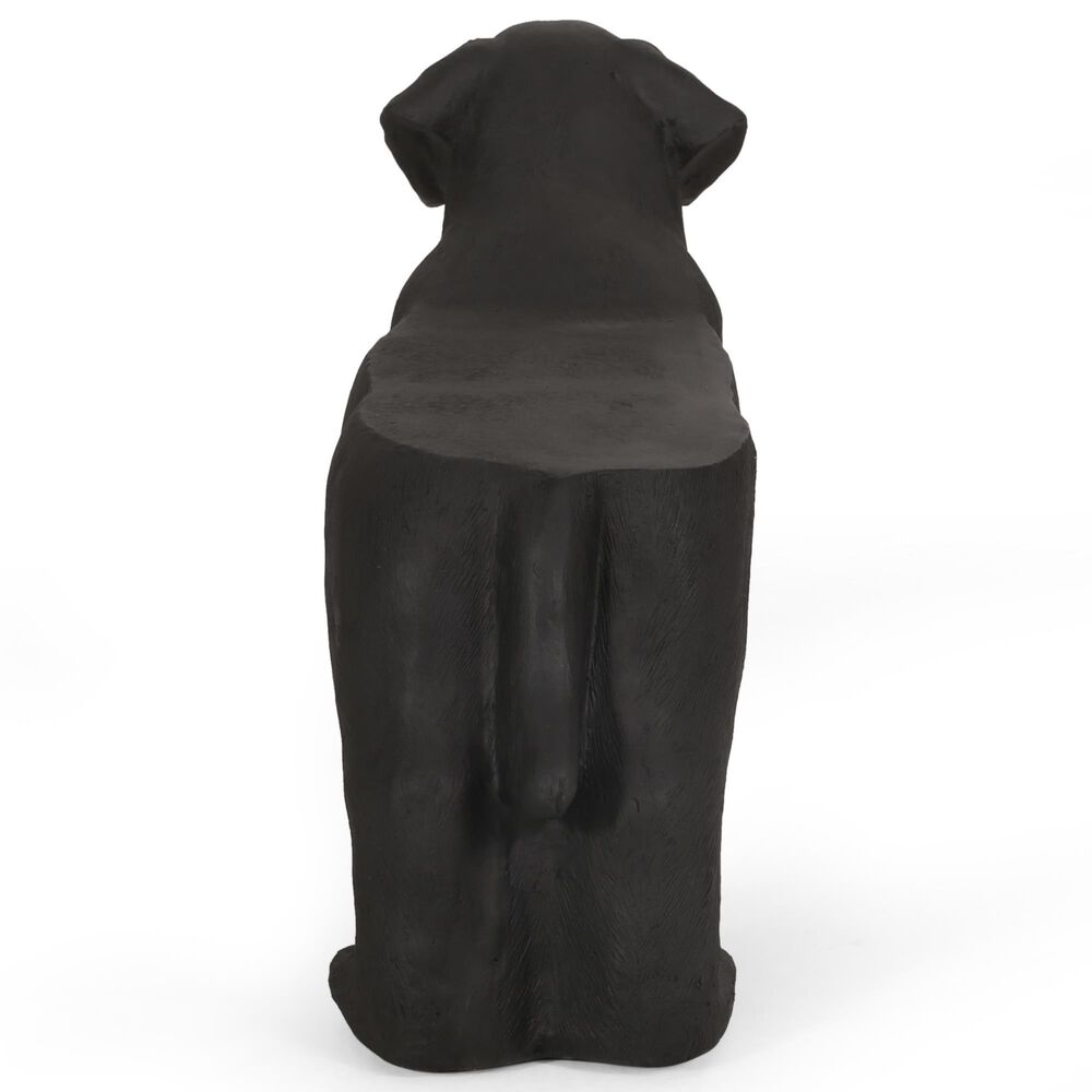 Hearth and Haven Outdoor MGO Dog Bench in Matte Black, , large