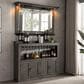 IMPERIAL Bixby Bar Back and Mirror in Charcoal, , large