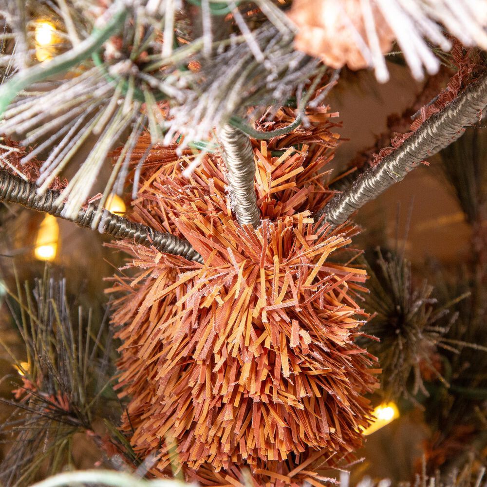 The Gerson Company 7.5&#39; Scotch Pine Christmas Tree with Clear Lights in Green, , large