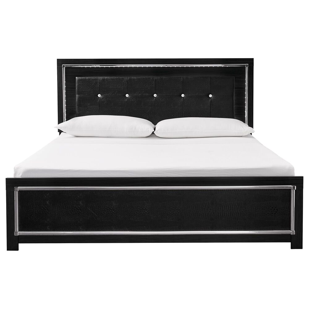 Ashley Kaydell King Panel Bed in Dark Gray, , large