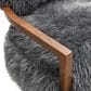 Furniture of America Lumir Long-Haired Accent Chair in Charcoal Gray, , large