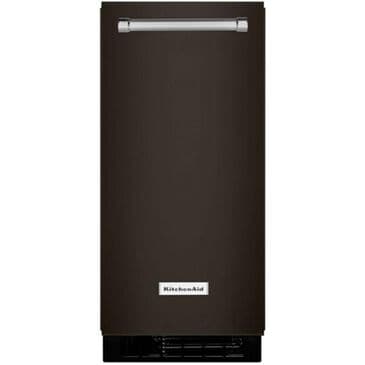 KitchenAid 15" Automatic Ice Maker with Drain Pump in PrintShield Black Stainless Steel Finish, , large