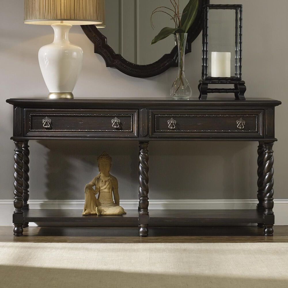 Hooker Furniture Treviso Console Table in Rich Dark Macchiato, , large