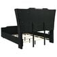 Pacific Landing Lorient Queen 5 Piece Set in Black with Fireplace, , large