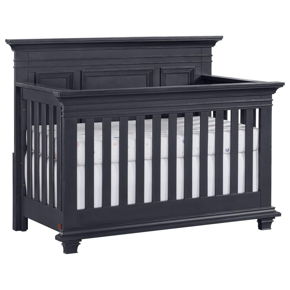 Oxford Baby Weston 2-Piece Crib and Dresser Nursery Set in Midnight Slate, , large