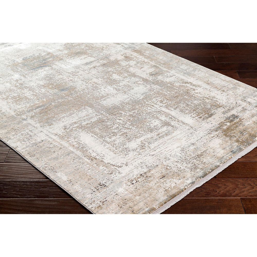 Surya Solar 2&#39; x 3&#39; Cream, Taupe, Gray, Medium Brown, Medium Gray, Tan and Light Gray Area Rug, , large