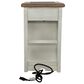 Ashley Bolanburg Chairside Table with USB in Weathered Oak and Antique White, , large