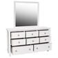 New Heritage Design Tamarack Dresser Mirror in White, , large