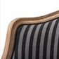 Baxton Studio Charlemagne Accent Chair in Grey and Black, , large