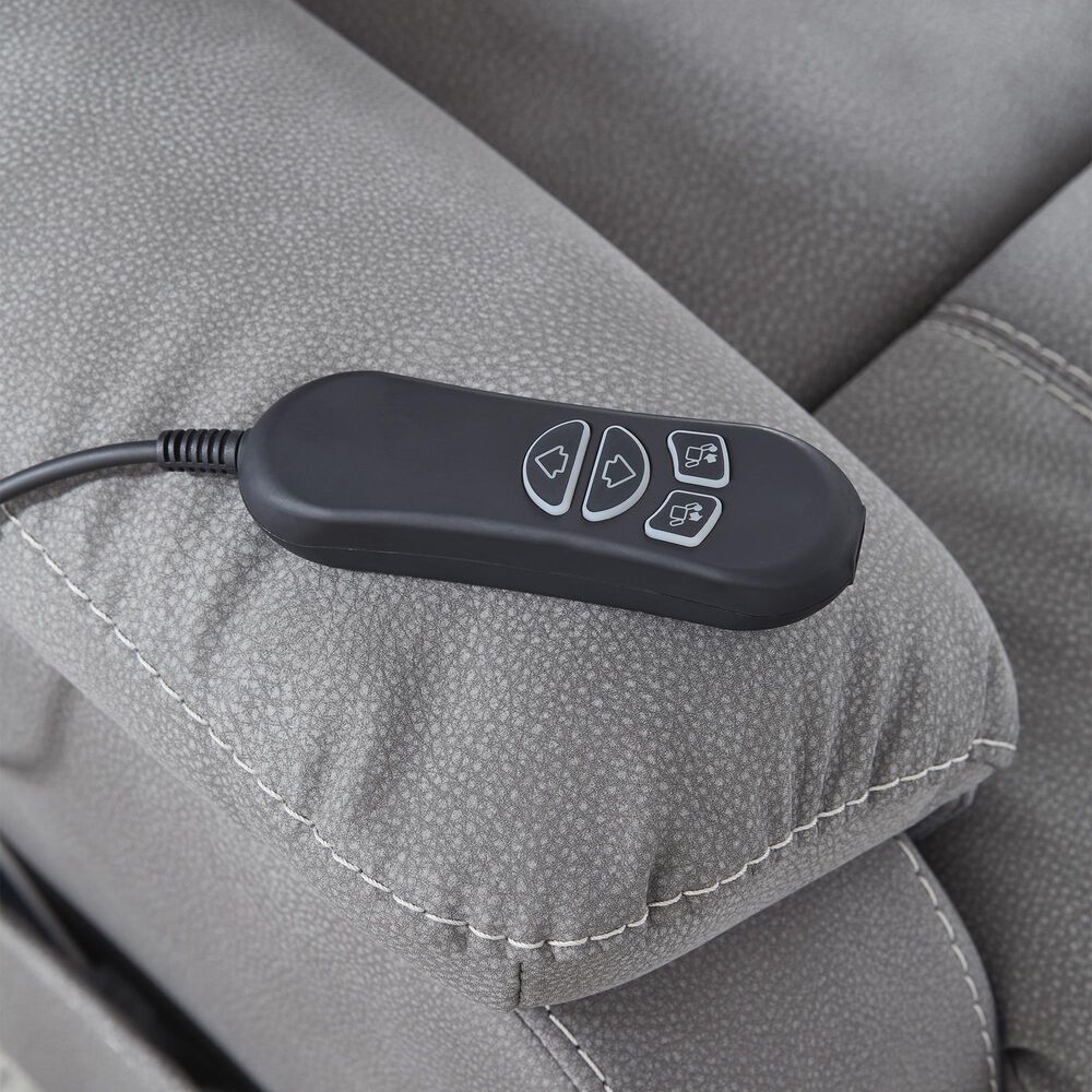 Ashley Next-Gen Durapella Power Lift Recliner in Slate, , large