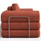 Furniture of America Ellis Stationary Modular Customizable Space-Saving Sofa in Rustic Brown, , large