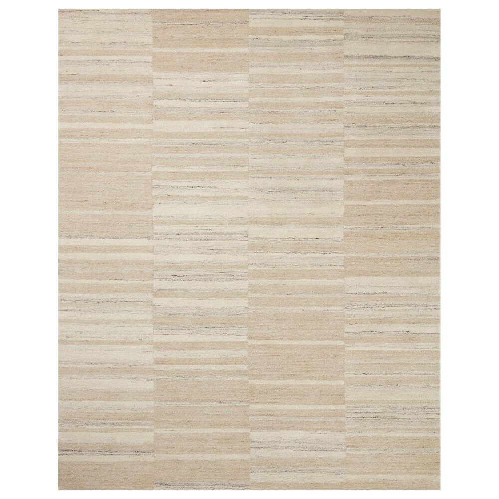 Amber Lewis x Loloi Rocky 7"9" x 9"9" Natural and Sand Area Rug, , large