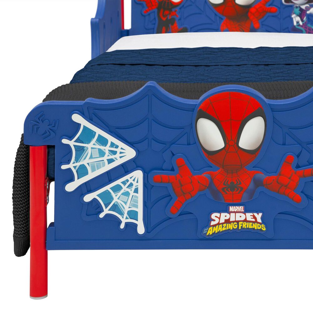 Delta Children Spidey and His Amazing Friends 3D Toddler Bed in Blue, , large