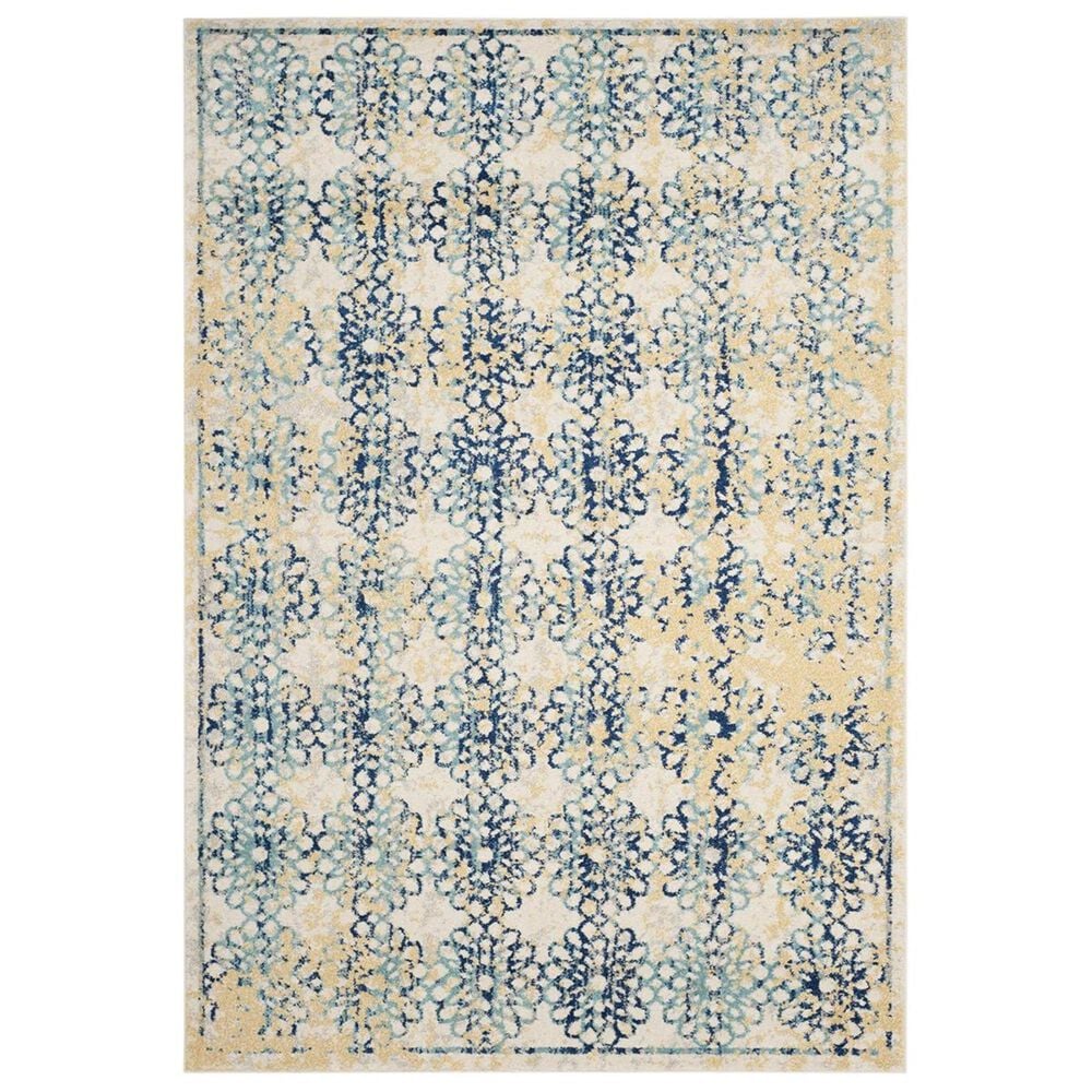 Safavieh Evoke EVK262C-4 4&#39; x 6&#39; Ivory/Blue Area Rug, , large