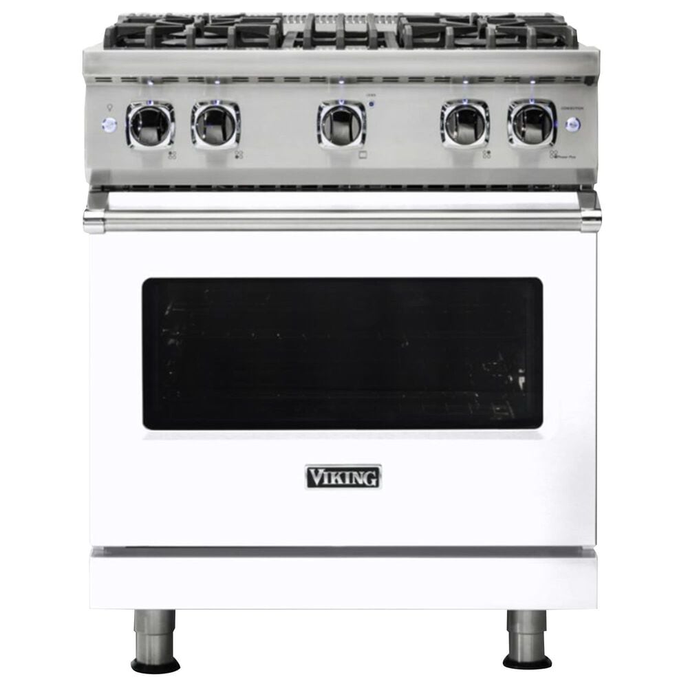 Viking Range 30" Propane Gas Sealed Burner Gas Range in White, , large