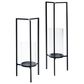 Ashley Ginette Candle Holder in Black and Clear (Set of 2), , large