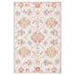 Safavieh Micro-Loop 4" x 6" Silver and Red Area Rug, , large