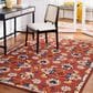 Safavieh Micro-Loop 4" x 6" Rust and Blue Area Rug, , large