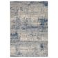 Nourison Rustic Textures Ivory, Deep Blue and Grey 3"11" x 5"11" Area Rug, , large