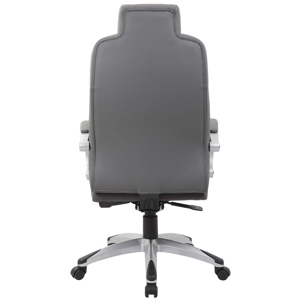 Regal Co. Executive Chair with Gray Cushion in Silver, , large