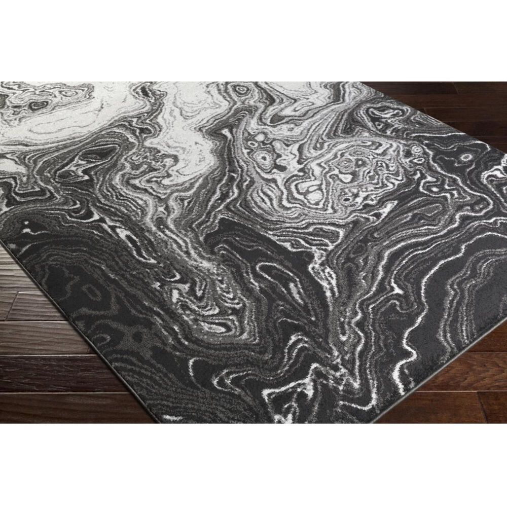 Surya Pepin PEI-1014 2&#39; x 3&#39; Black, Medium Gray and Cream Area Rug, , large