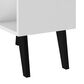 Dayton Warren 5-Shelf Bookcase in White/Black Feet, , large
