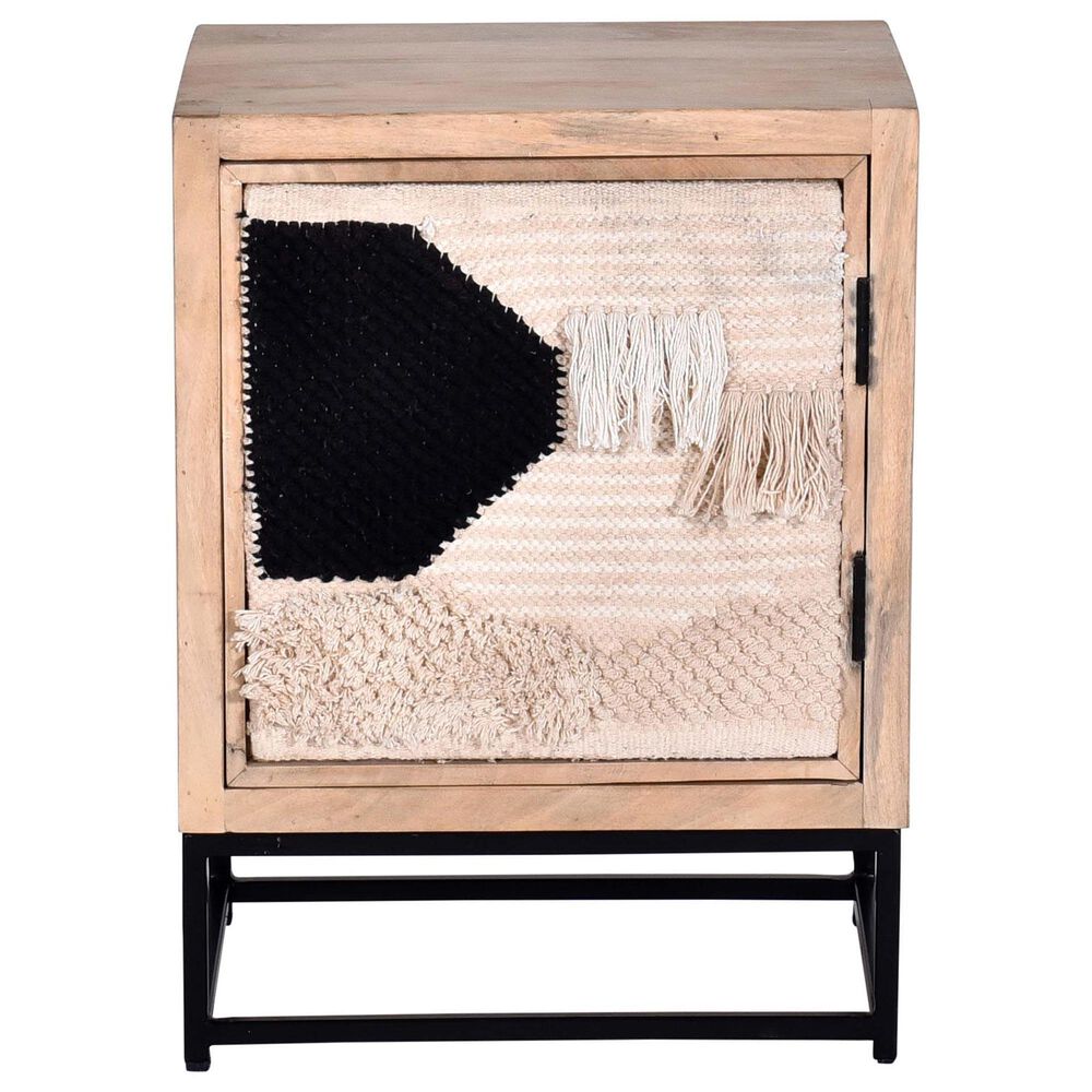 Tiddal Home Layover Nightstand in Jute/Iron, , large