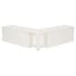 Linon Home Decor Tobin Backless Nook in White, , large