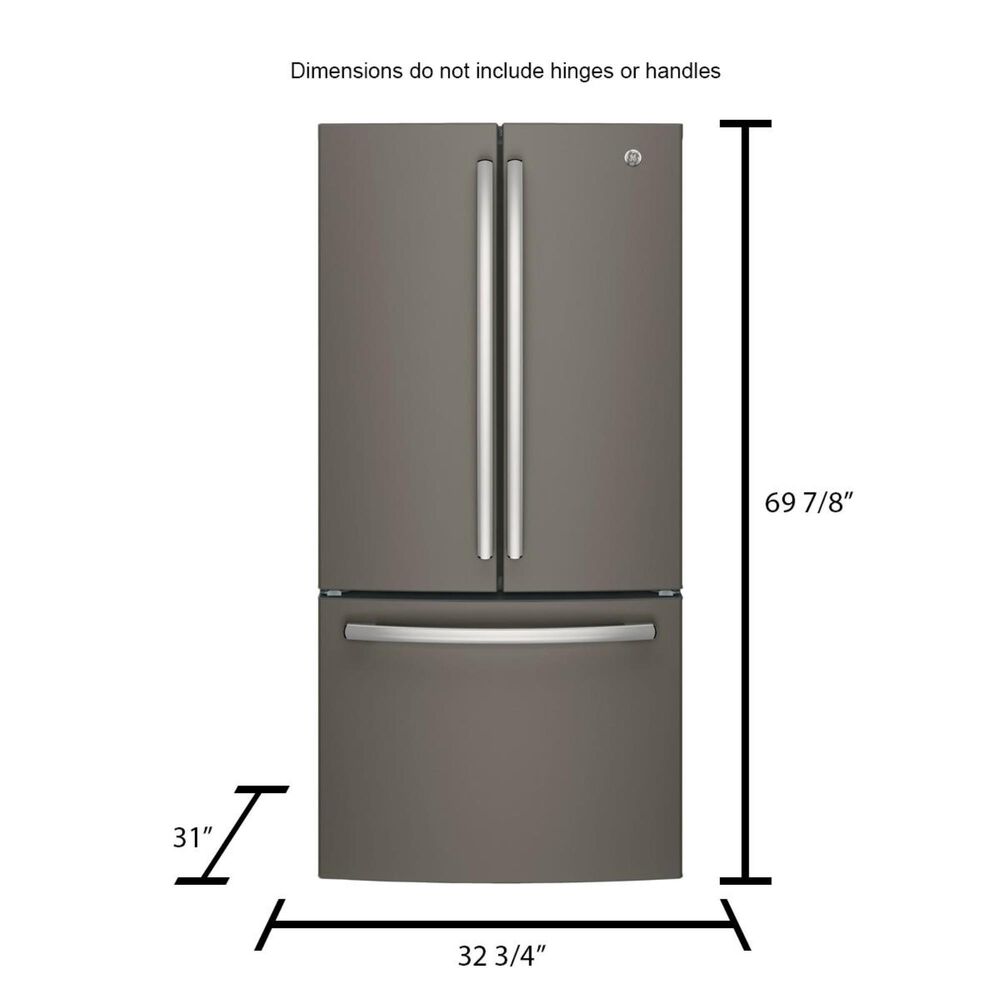 GE Appliances 18.6 Cu. Ft. Counter-Depth French-Door Refrigerator in Slate, , large