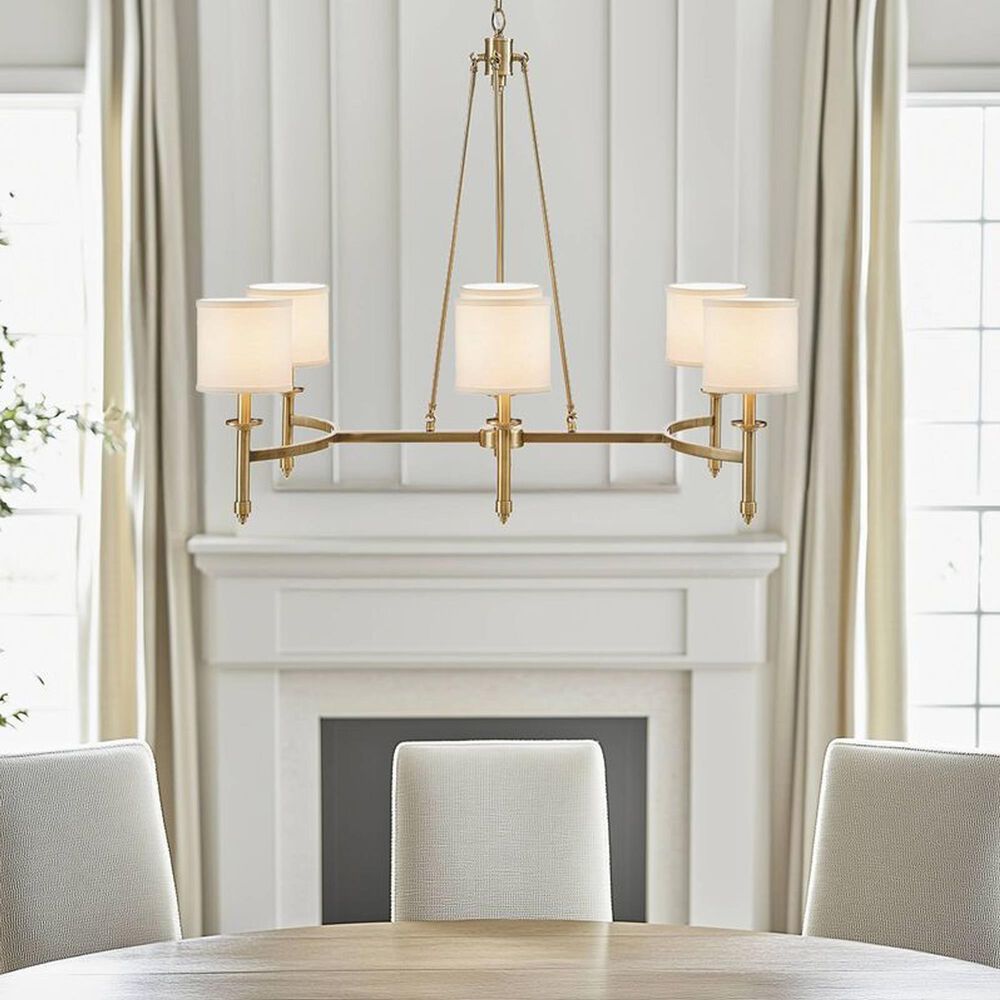 Hampton Park Elegenza 6-Light Chandelier in Antique Gold, , large