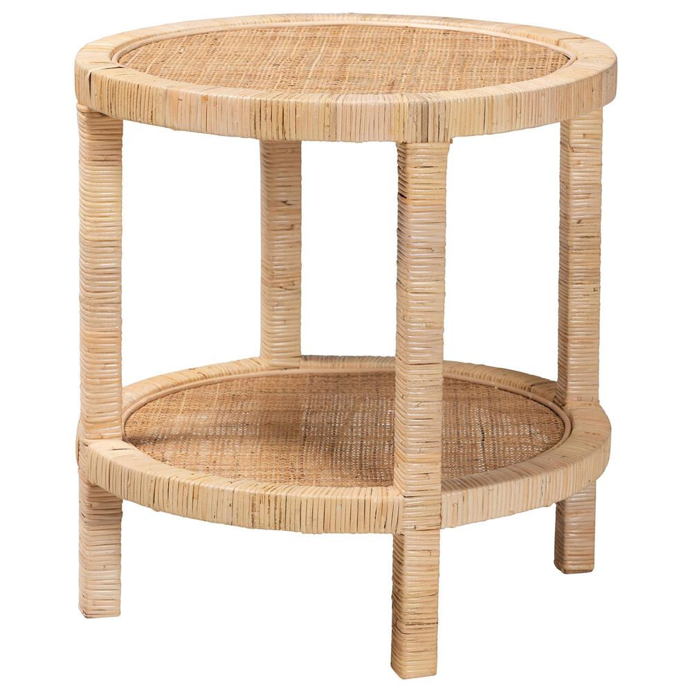 Baxton Studio Bella End Table in Natural Brown, , large