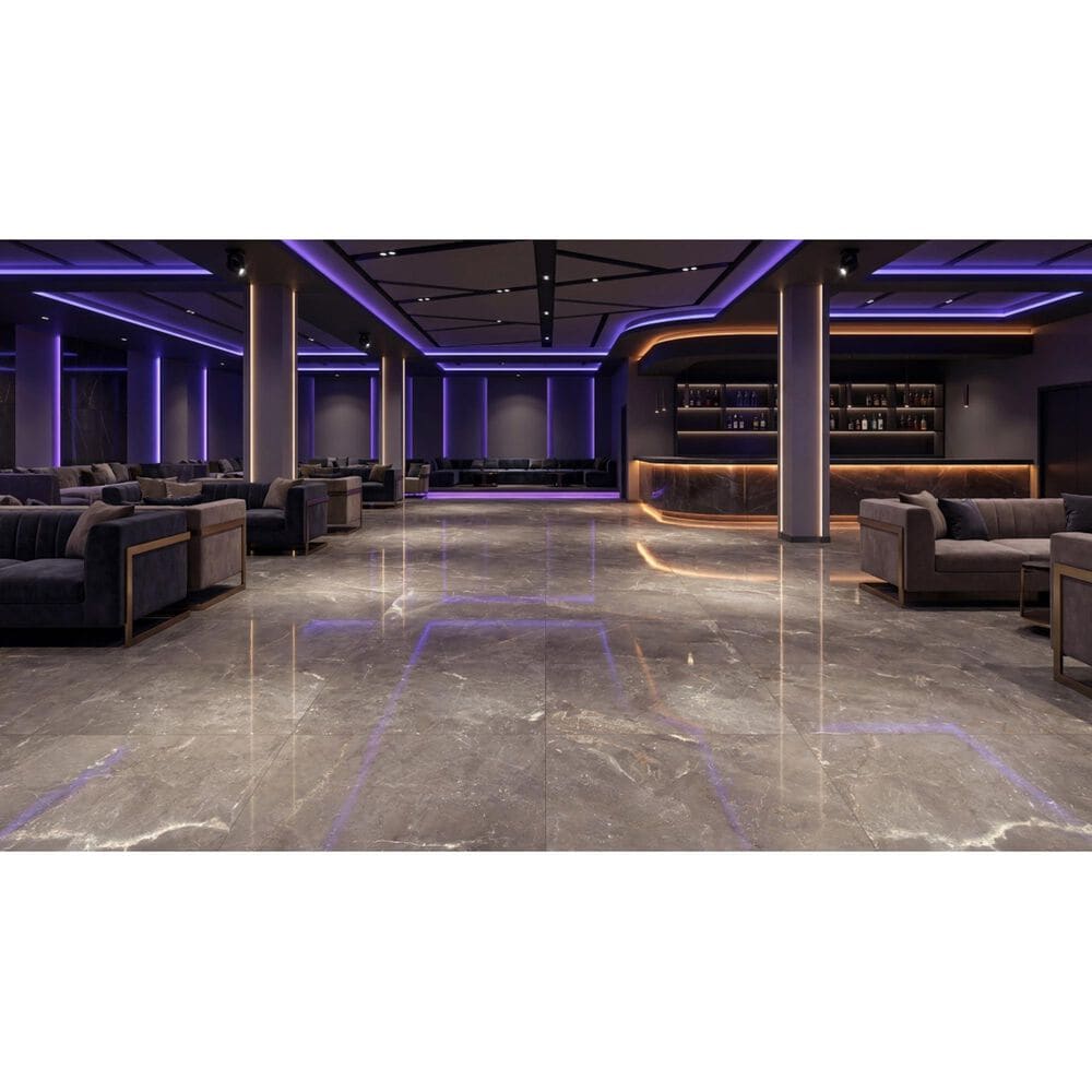 Emser Savino Ecru 24" x 47" Polished Porcelain Tile, , large