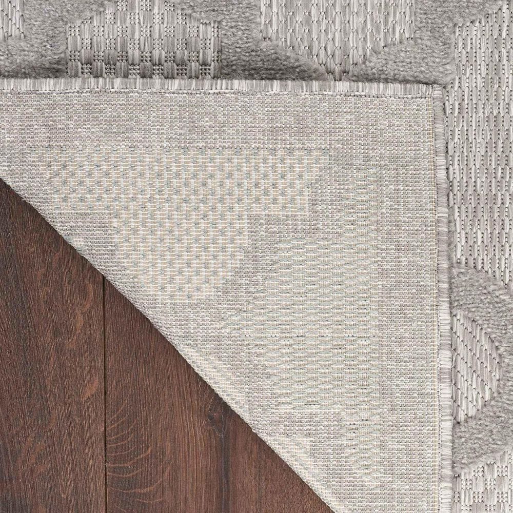 Nourison Easy Care 5&#39; x 7&#39; Silver Grey Indoor/Outdoor Area Rug, , large