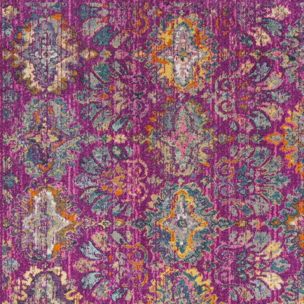 Safavieh Madison MAD144F 2&#39;3&quot; x 3&#39;11&quot; Fuchsia and Blue Scatter Rug, , large