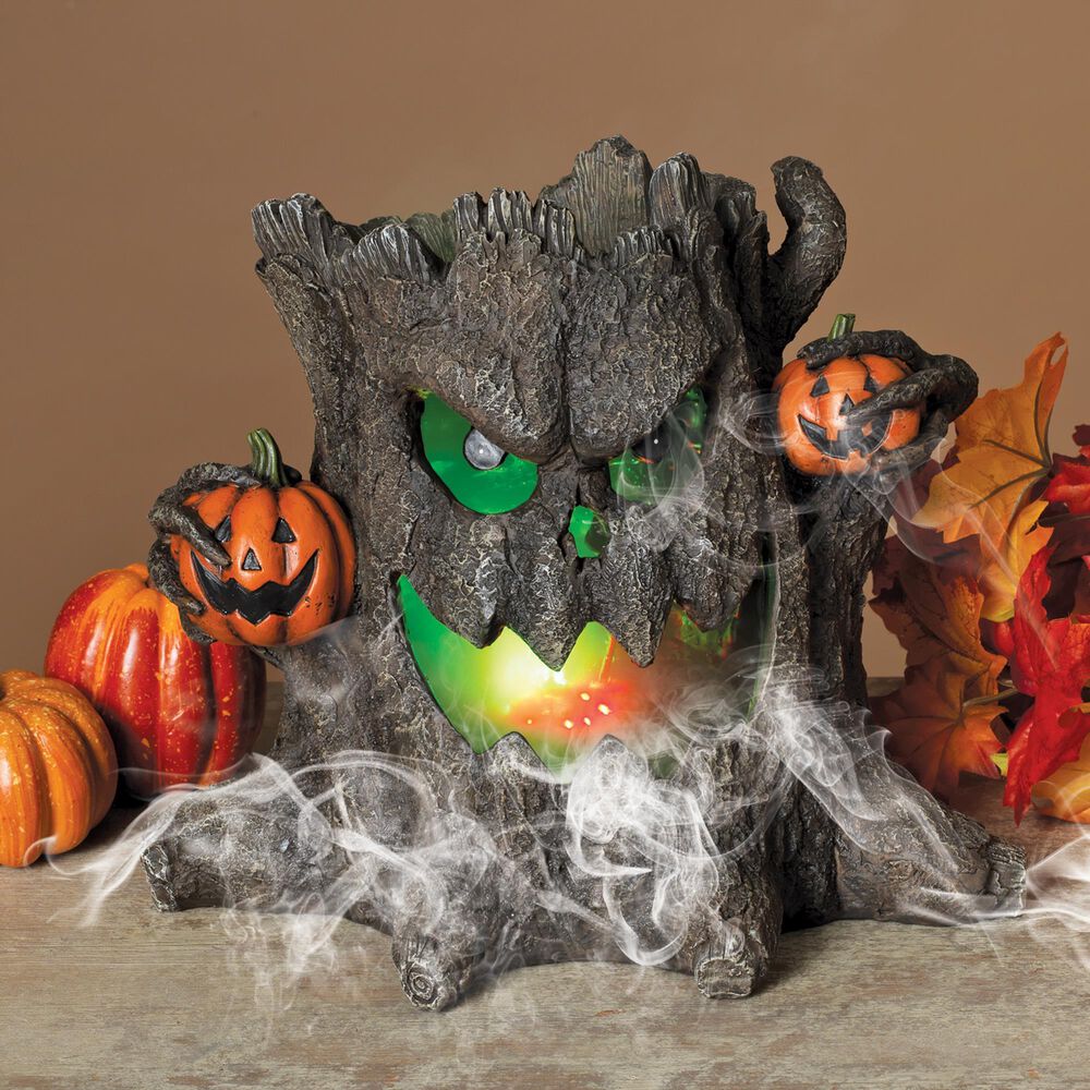 The Gerson Company Smoking Haunted Stump in Multicolor, , large
