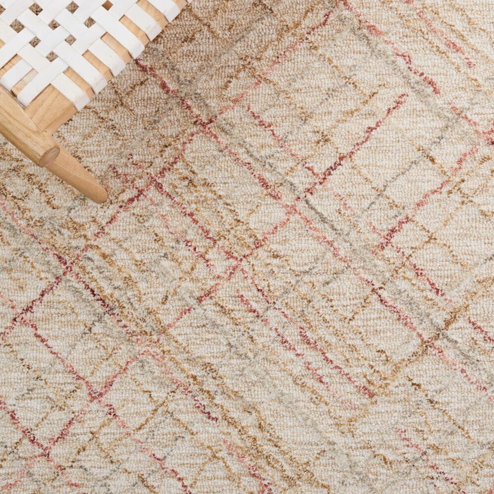 Safavieh Micro-Loop MLP479Q 4&#39; x 6&#39; Ivory and Red Area Rug, , large