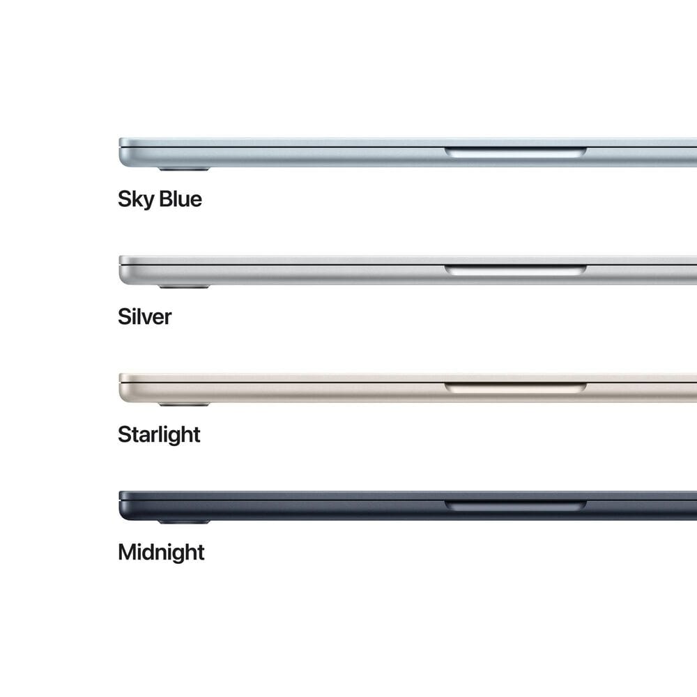 Apple MacBook Air 13-inch Laptop M4 chip - 10 Core CPU - 10 Core GPU - 24GB Memory - 512GB SSD - Silver &#40;Latest Model&#41;, , large