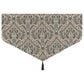 J. Queen New York Maren 40" x 20" Window Ascot Valance in Antique Gold, Beige and Chocolate, , large