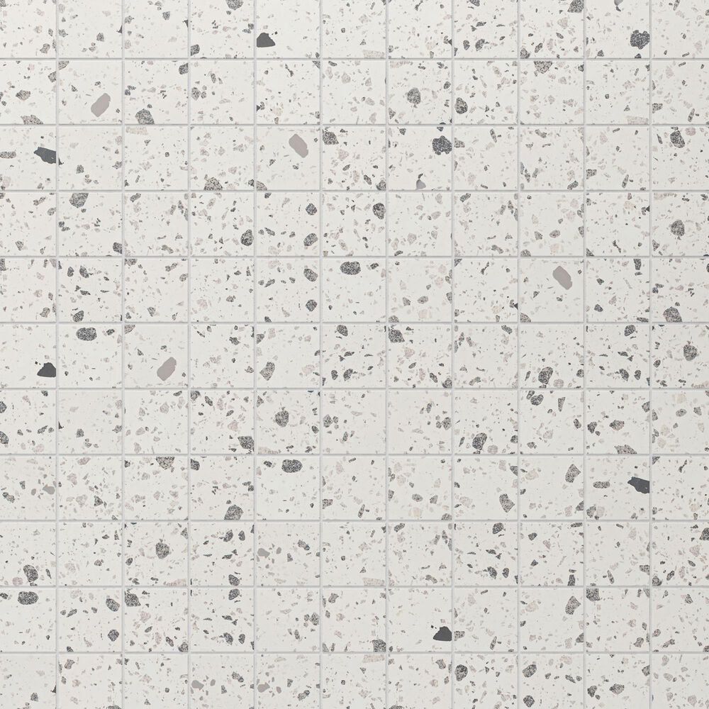 Dal-Tile Poke Cloud Flecks 3" x 3" Straight Joint on 12" x 12" Porcelain Mosaic Sheet, , large