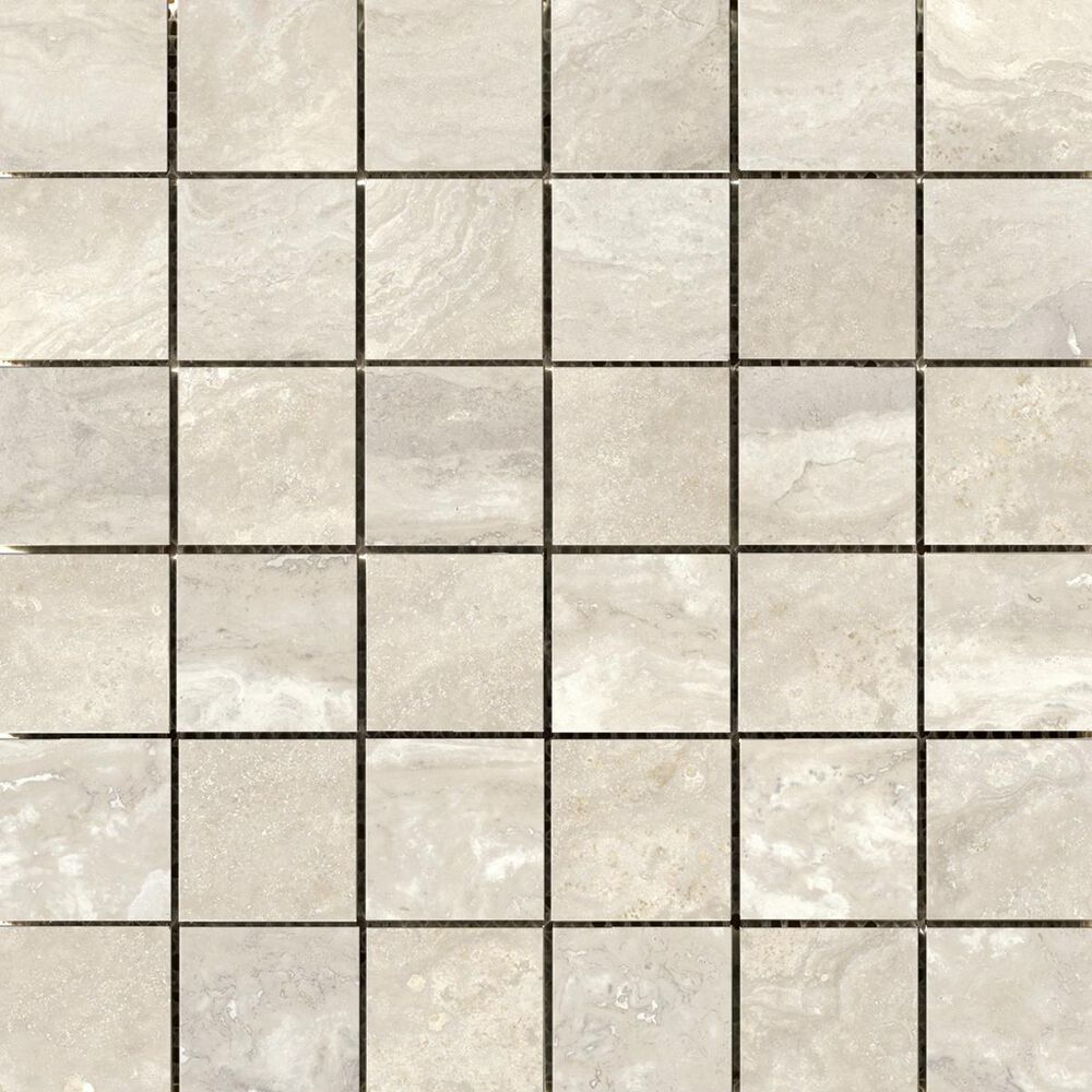 Emser Quest Ivory 12" x 12" Porcelain Mosaic Sheet, , large
