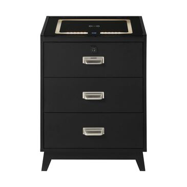 Mayberry Hill Rio 3-Drawer Nightstand in Black, , large