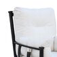 GatherCraft Seville Patio Club Swivel Chair with Cushion in Medora Ivory, , large
