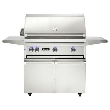 Viking Range 36" Liquid Propane Freestanding Grill and Cart in Stainless Steel, , large