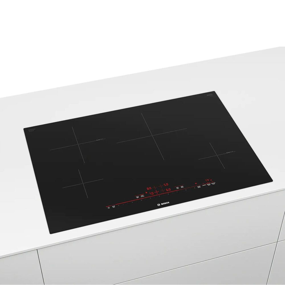 Bosch 800 Series 30&quot; Induction Electric Cooktop without Frame in Black, , large