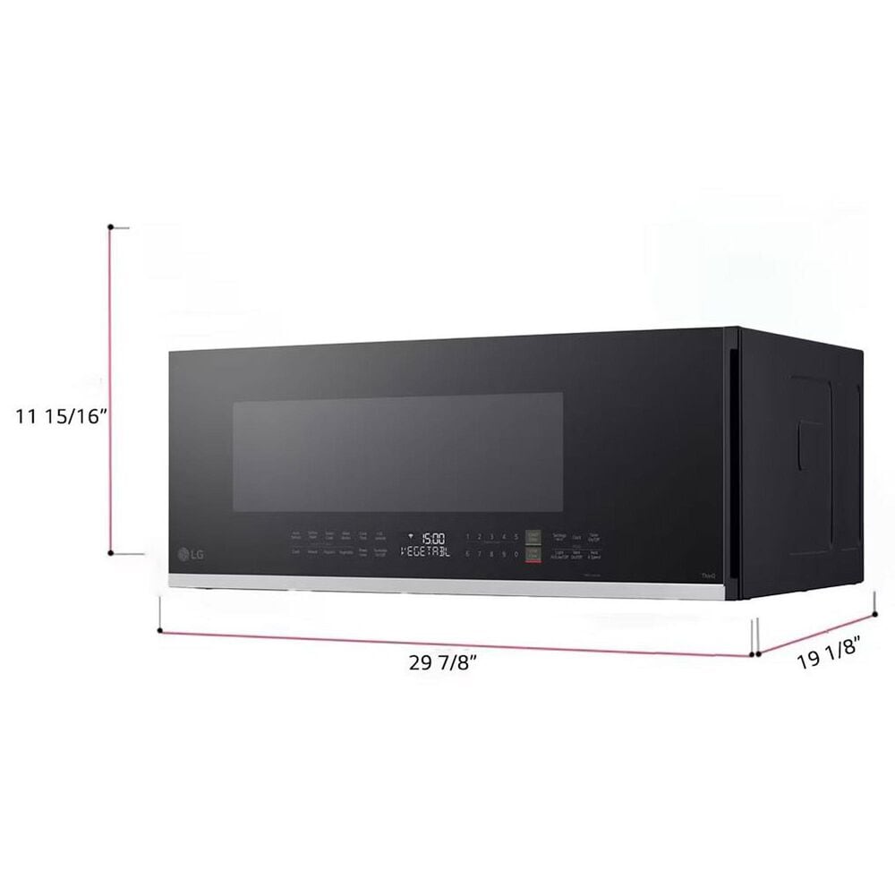 LG 1.3 Cu. Ft. Over-The-Range Microwave Oven in PrintProof Stainless Steel, , large